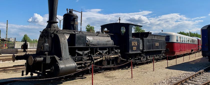 Steam locomotive (seen in Hungarian Railway Museum, Budapest)