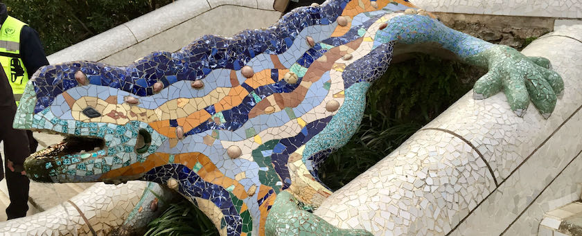 The stone lizard (seen at Parc Güell, Barcelona)