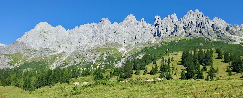 Hochkoenig mountain range in Austria